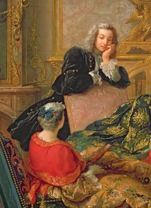 The Reading from Moliere (detail) by Jean François de Troy